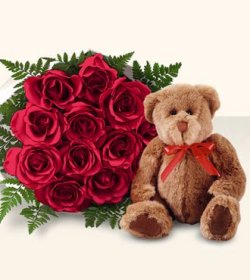 9 adet g�l ve oyuncak Eryaman mahallesi �i�ek�iler 