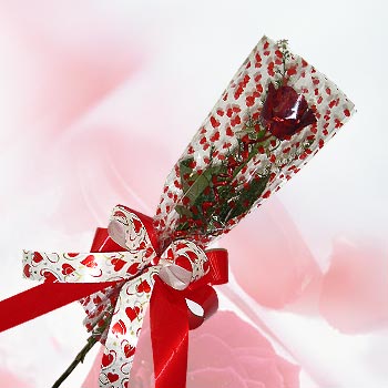 tek bir adet g�l seffafta  Demetevler �i�ek sipari�i 