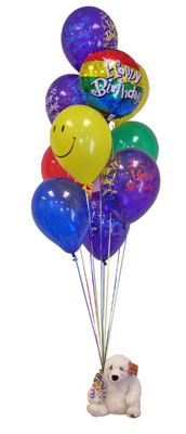Macunk�y sevgilime hediye �i�ek  Sevdiklerinize 17 adet u�an balon demeti yollayin.