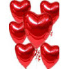 Bat�kent �i�ek servisi , �i�ek�i adresleri  17 adet FOLYO kalp g�r�n�m�nde u�an balon