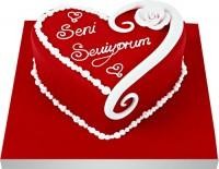Seni seviyorum yazili kalp yas pasta �aml�ca mahallesi �i�ek ma�azas� 