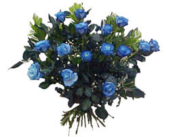 Etimesgut cicekciler , cicek siparisi  9 mavi g�l g�zel bir buket