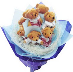 12 adet hediye ayicik bear demeti Turgut �zel mahallesi hediye �i�ek yolla 
