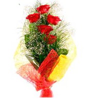 5 li k�rm�z� g�l buketi kaliteli taze ve ucuz �i�ekler 