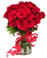21 adet vazo i�erisinde k�rm�z� g�l Demetevler Oran 14 �ubat sevgililer g�n� �i�ek 