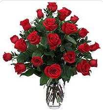 Bat�kent yurti�i �i�ek sipari�i  24 adet k�rm�z� g�lden vazo tanzimi