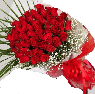 51 adet k�rm�z� g�l buketi Bat�kent �nternetten �i�ek sipari�i 