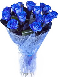 9 adet mavi g�lden buket �i�e�i Urankent g�n� �i�ek yolla 