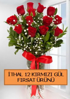  �thal k�rm�z� 12 adet kaliteli g�l Yenimahalle �i�ek online �i�ek sipari�i 