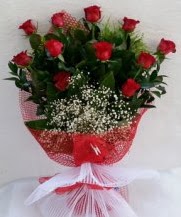 11 adet k�rm�z� g�lden g�rsel �i�ek Demetevler Oran 14 �ubat sevgililer g�n� �i�ek 