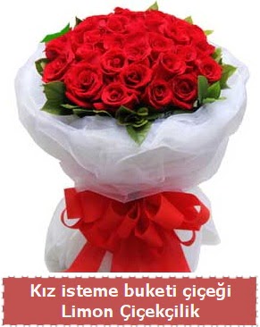 K�z isteme �i�e�i buketi 29 k�rm�z� g�l Macunk�y sevgilime hediye �i�ek 