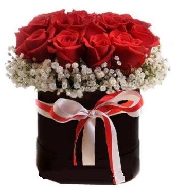 Siyah kutuda 23 adet k�rm�z� g�l tanzimi Bat�kent �nternetten �i�ek sipari�i 