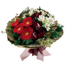 Sincan �i�ek sipari�i  gerbera ve mevsim demeti