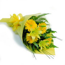 Bat�kent cicek , cicekci  lilyum gerbera buketi �zel