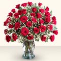 �ak�rlar �i�ek yolla , �i�ek g�nder  33 adet kirmizi g�l cam yada mika vazoda