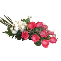 9 adet pembe renkte g�l  �vedik g�venli kaliteli h�zl� �i�ek 