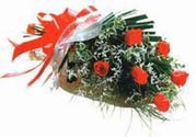 Demetevler �i�ek sipari�i  6 adet kirmizi g�l buketi sade ve sik halde