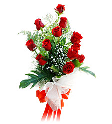 11 adet kirmizi g�llerden g�rsel s�len buket �vedik g�venli kaliteli h�zl� �i�ek 