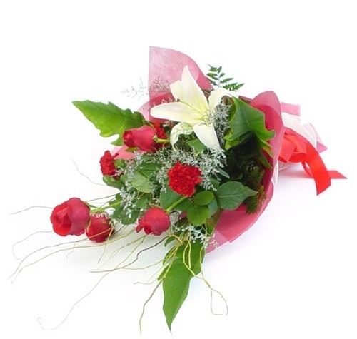 Mevsim �i�eklerinden karisik buket Ergazi Mahallesi �i�ek g�nderme sitemiz g�venlidir 