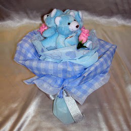 3 adet hediye ayicik bear demeti Bat�kent cicek , cicekci 