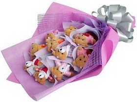 12 adet hediye ayicik bear buketi Yeni bat� mahallesi , �i�ek�i , �i�ek�ilik 