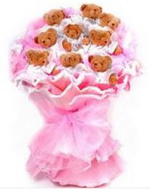 11 adet ayiciktan teddy bear buketi Kentkoop mahallesi �i�ek yolla 