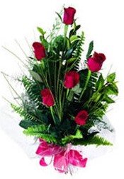 Bat�kent �i�ek sipari�i sitesi  5 adet kirmizi g�l buketi hediye �r�n�