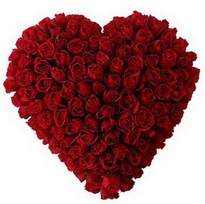 Demetevler �i�ek sipari�i  muhte�em k�rm�z� g�llerden kalp �i�e�i