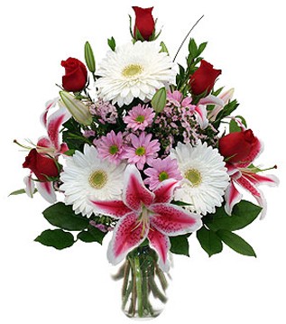 me�rutiyet �i�ek�i ma�azas�  1 dal kazablanka 5 g�l ve k�r�i�e�i vazosu