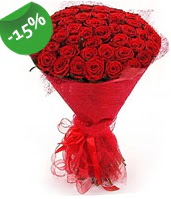 51 adet k�rm�z� g�l buketi �zel hissedenlere Bat�kent yurti�i �i�ek sipari�i 