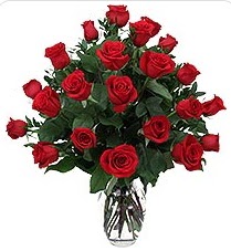 Bat�kent yurti�i �i�ek sipari�i  24 adet k�rm�z� g�lden vazo tanzimi