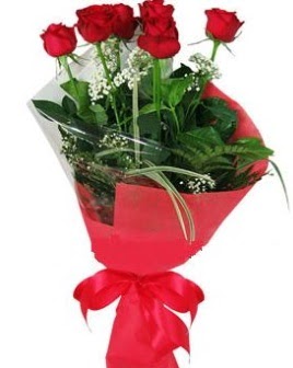 5 adet k�rm�z� g�lden buket Turgut �zel mahallesi hediye �i�ek yolla 