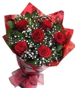 6 adet k�rm�z� g�lden buket U�ur mumcu mahallesi �i�ek sat��� 