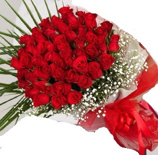 51 adet k�rm�z� g�l buketi Bat�kent �nternetten �i�ek sipari�i 