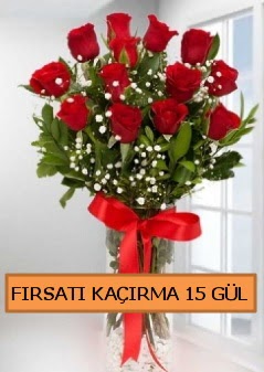  15 �thal k�rm�z� g�l b�y�k ba�l� orjinal Bat�kent yurti�i �i�ek sipari�i 