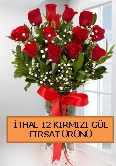  �thal k�rm�z� 12 adet kaliteli g�l Yenimahalle �i�ek online �i�ek sipari�i 