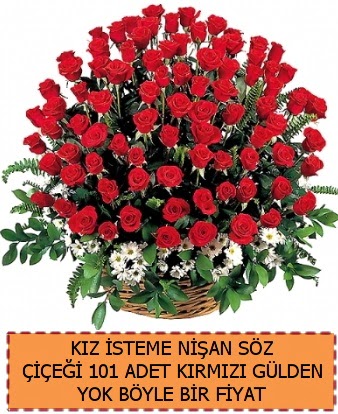 101 G�ll� s�z ni�an k�z isteme �i�e�i Demetevler Oran 14 �ubat sevgililer g�n� �i�ek 