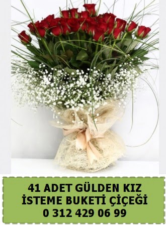 41 k�rm�z� g�lden k�z isteme �i�e�i buketi Bat�kent �nternetten �i�ek sipari�i w