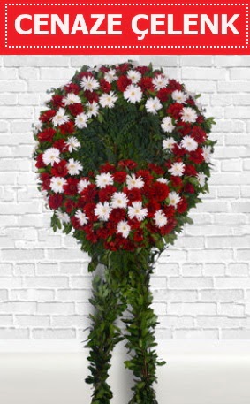 K�rm�z� Beyaz �elenk Cenaze �i�e�i Etimesgut cicekciler , cicek siparisi 