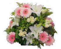Turgut �zel mahallesi hediye �i�ek yolla  G�l kazablanka gerbera sepet �i�ek modeli